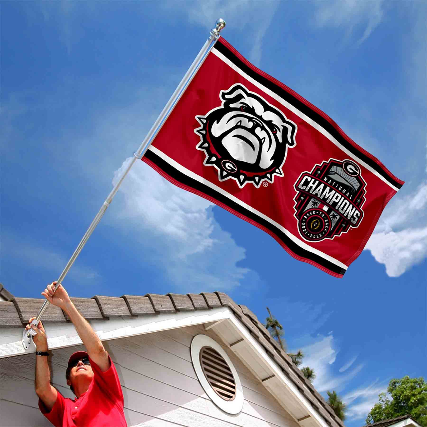 Georgia Bulldogs 2022 College Football National Champions Banner Flag - Sports Collectibles, Sports Memorabilia, Sports Fan Shop, Sports Gifts