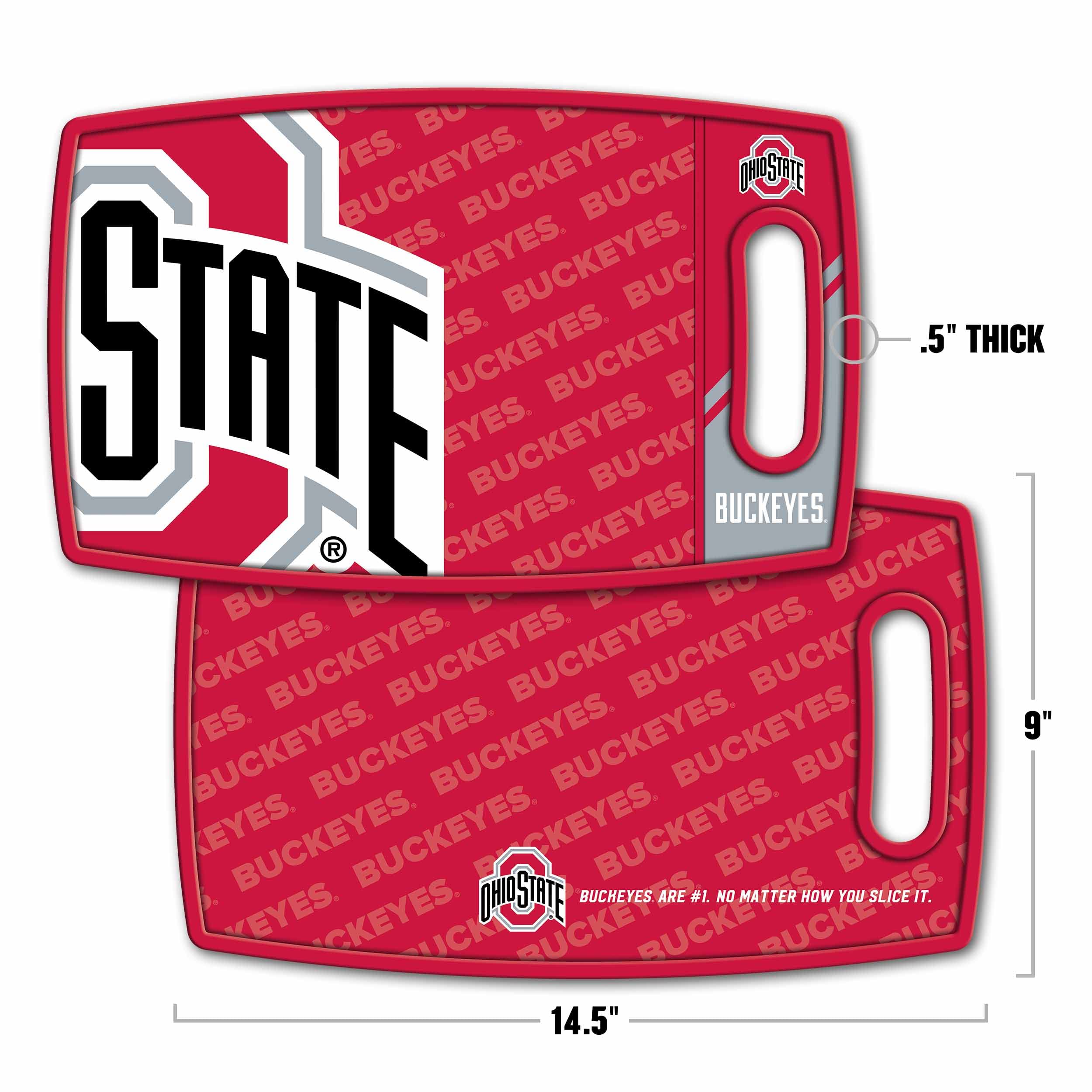 YouTheFan NCAA Ohio State Buckeyes Logo Series Cutting Board - Sports Collectibles, Sports Memorabilia, Sports Fan Shop, Sports Gifts