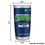 Rico Industries NFL Football Seattle Seahawks 2026 Super Bowl LX Champions 20oz Stainless Steel Tumbler with Lid - Great For Coffee, Tea, Water or Cocktails - Sports Gifts, Sports Memorabilia, Sports Collectibles, Fan Shop