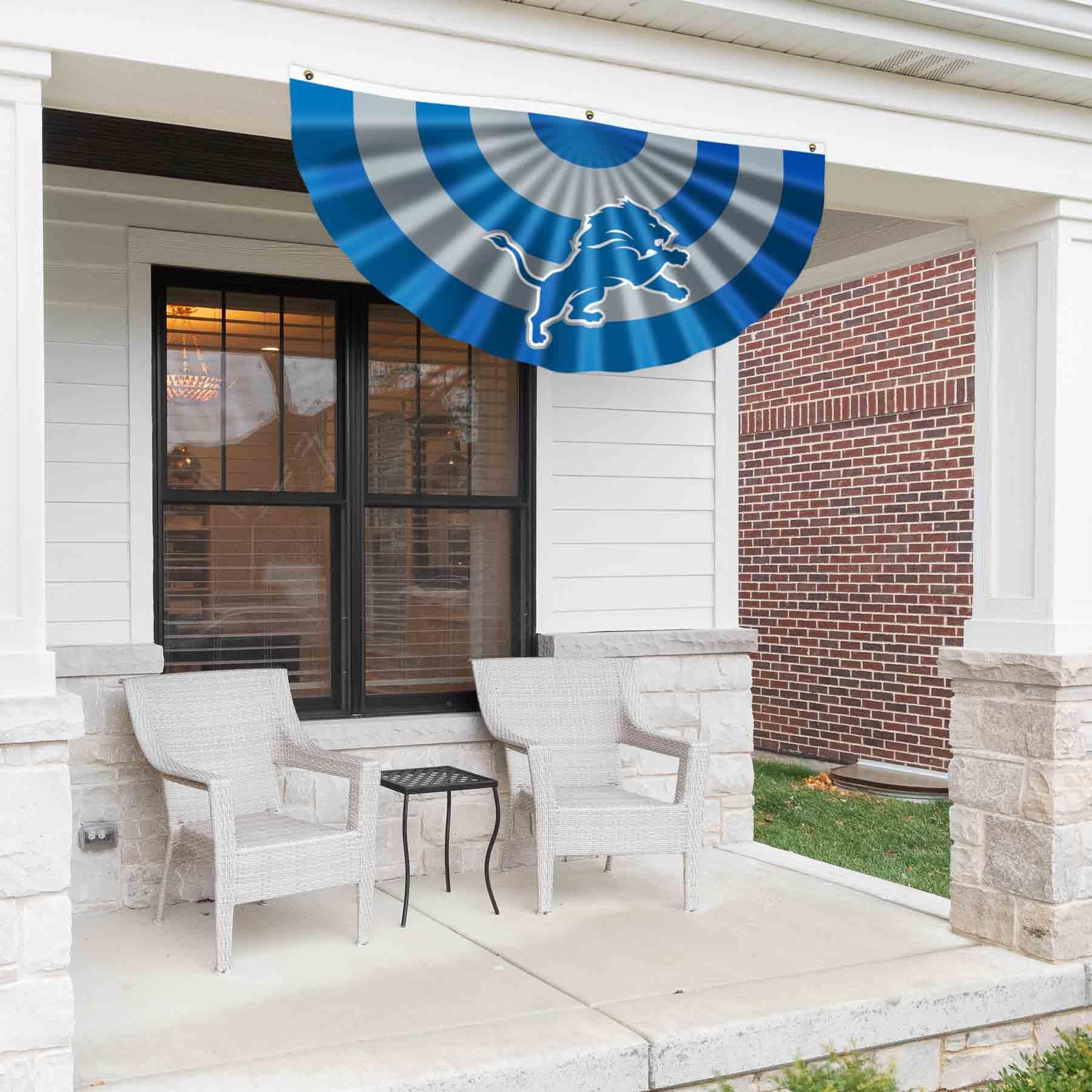 WinCraft Detroit Lions Bunting Pleated Fan Banners - Sports Collectibles, Sports Memorabilia, Sports Fan Shop, Sports Gifts