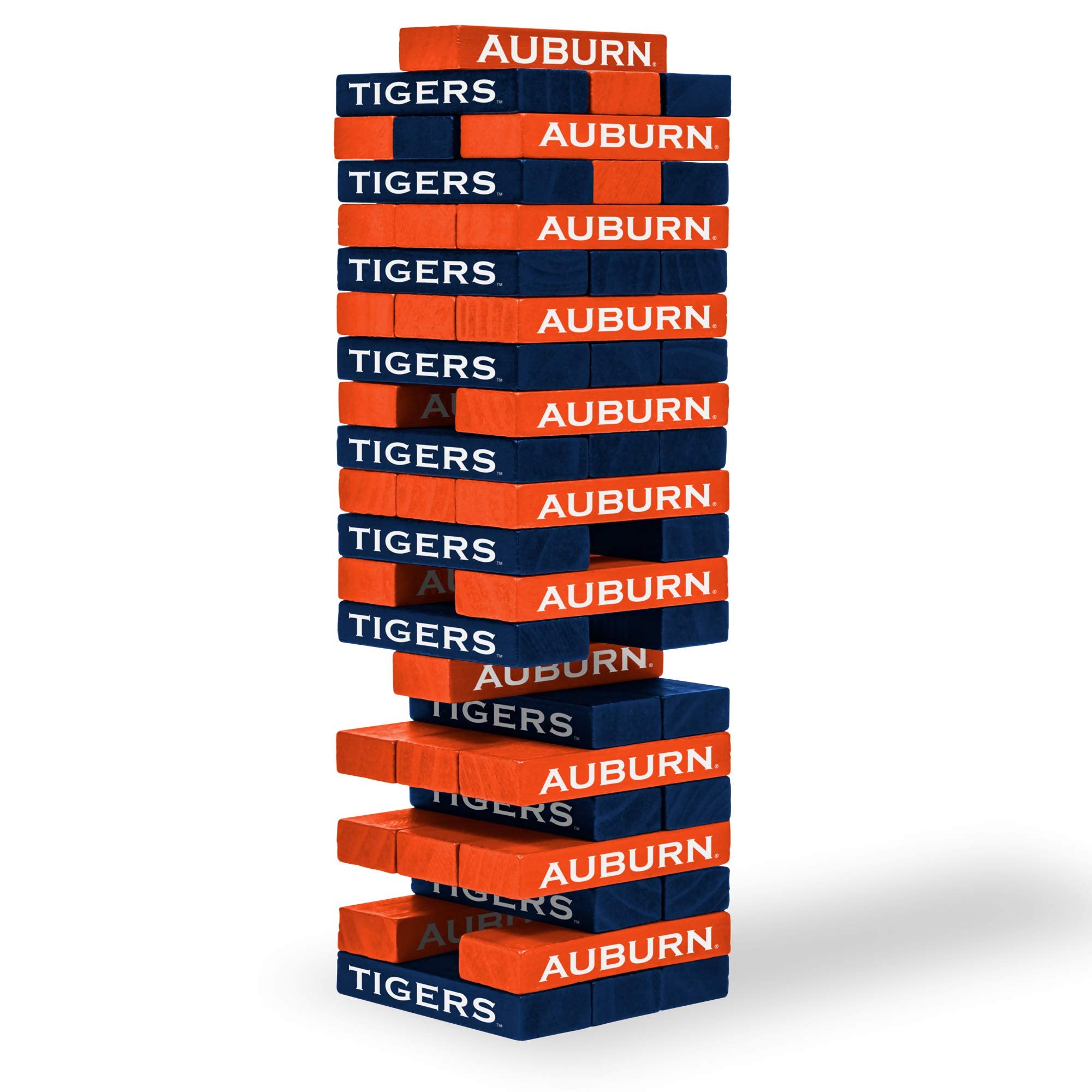Wild Sports NCAA Auburn Tigers Table Top Stackers 3" x 1" x .5", Team Color - Sports Collectibles, Sports Memorabilia, Sports Fan Shop, Sports Gifts