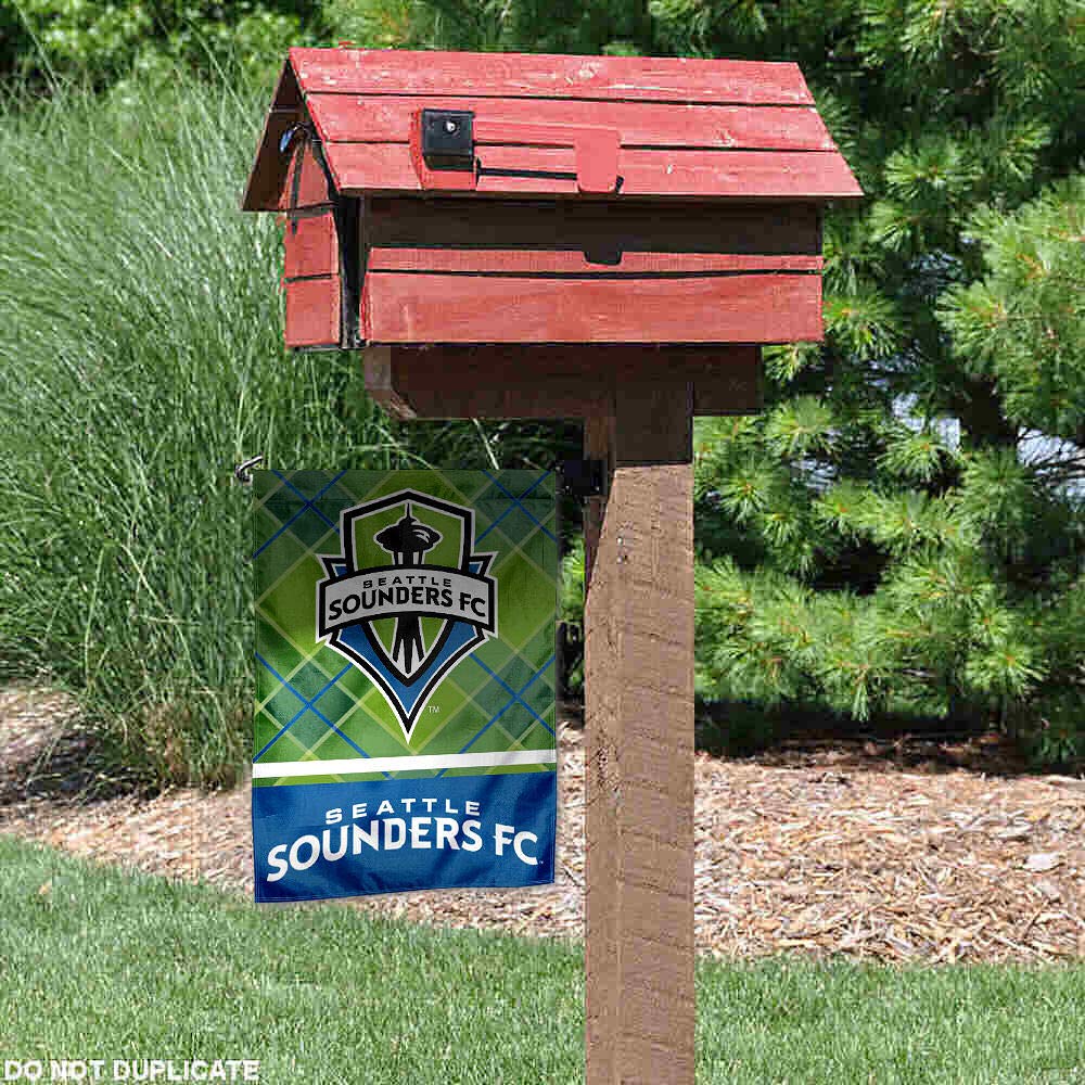 WinCraft Seattle Sounders Double Sided Garden Flag - Sports Collectibles, Sports Memorabilia, Sports Fan Shop, Sports Gifts