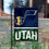 WinCraft Utah Jazz Double Sided Garden Flag - Sports Collectibles, Sports Memorabilia, Sports Fan Shop, Sports Gifts