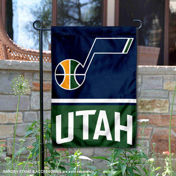 WinCraft Utah Jazz Double Sided Garden Flag - Sports Collectibles, Sports Memorabilia, Sports Fan Shop, Sports Gifts