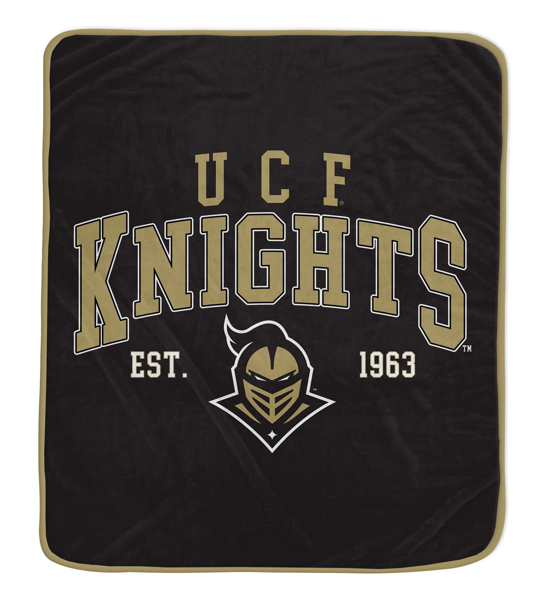 NCAA UCF Knights Vintage Arch Block Ultra Soft Blanket - Sports Gifts, Sports Memorabilia, Sports Collectibles, Fan Shop