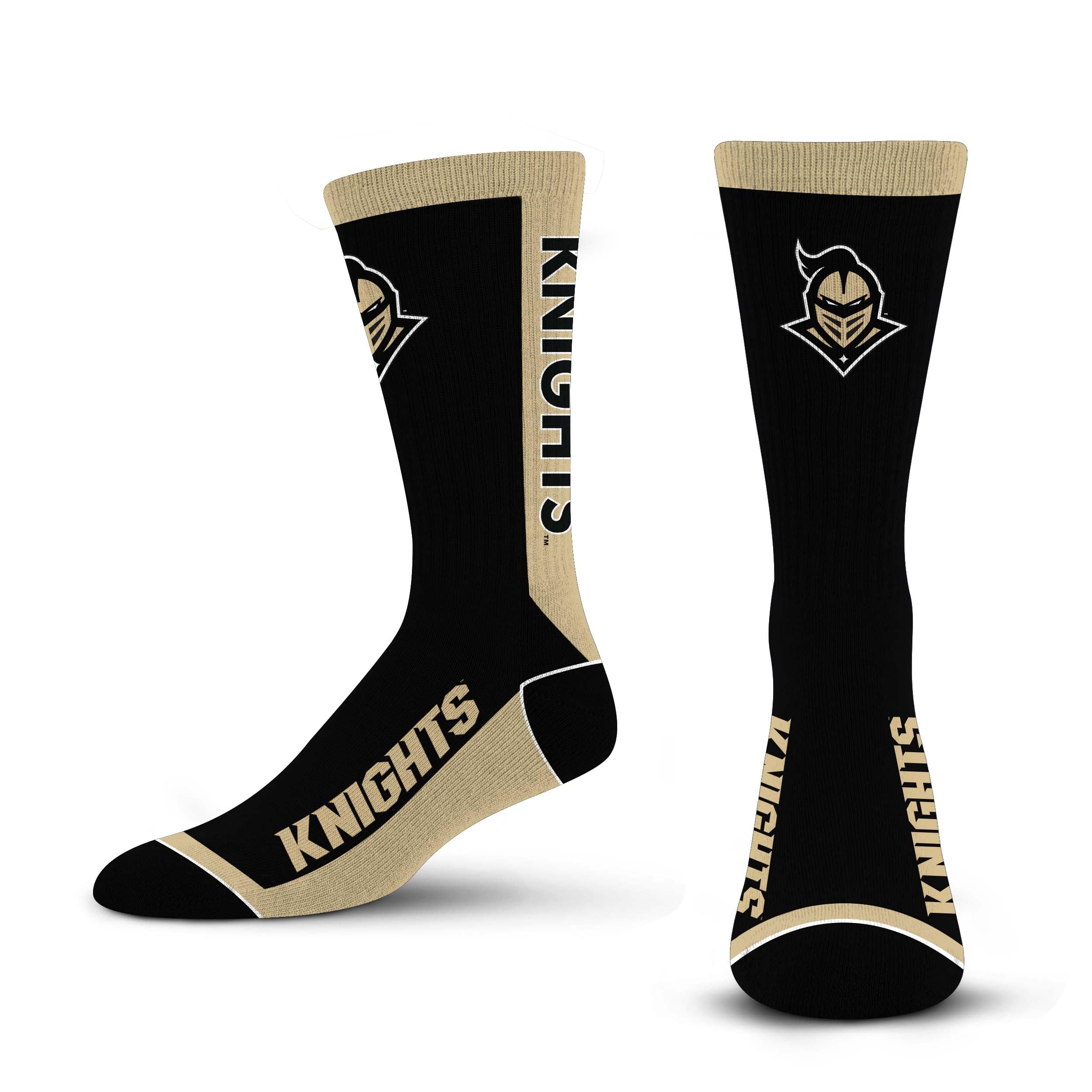 For Bare Feet NCAA CENTRAL FLORIDA KNIGHTS MVP Crew Sock Team Color Large - Sports Gifts, Sports Memorabilia, Sports Collectibles, Fan Shop