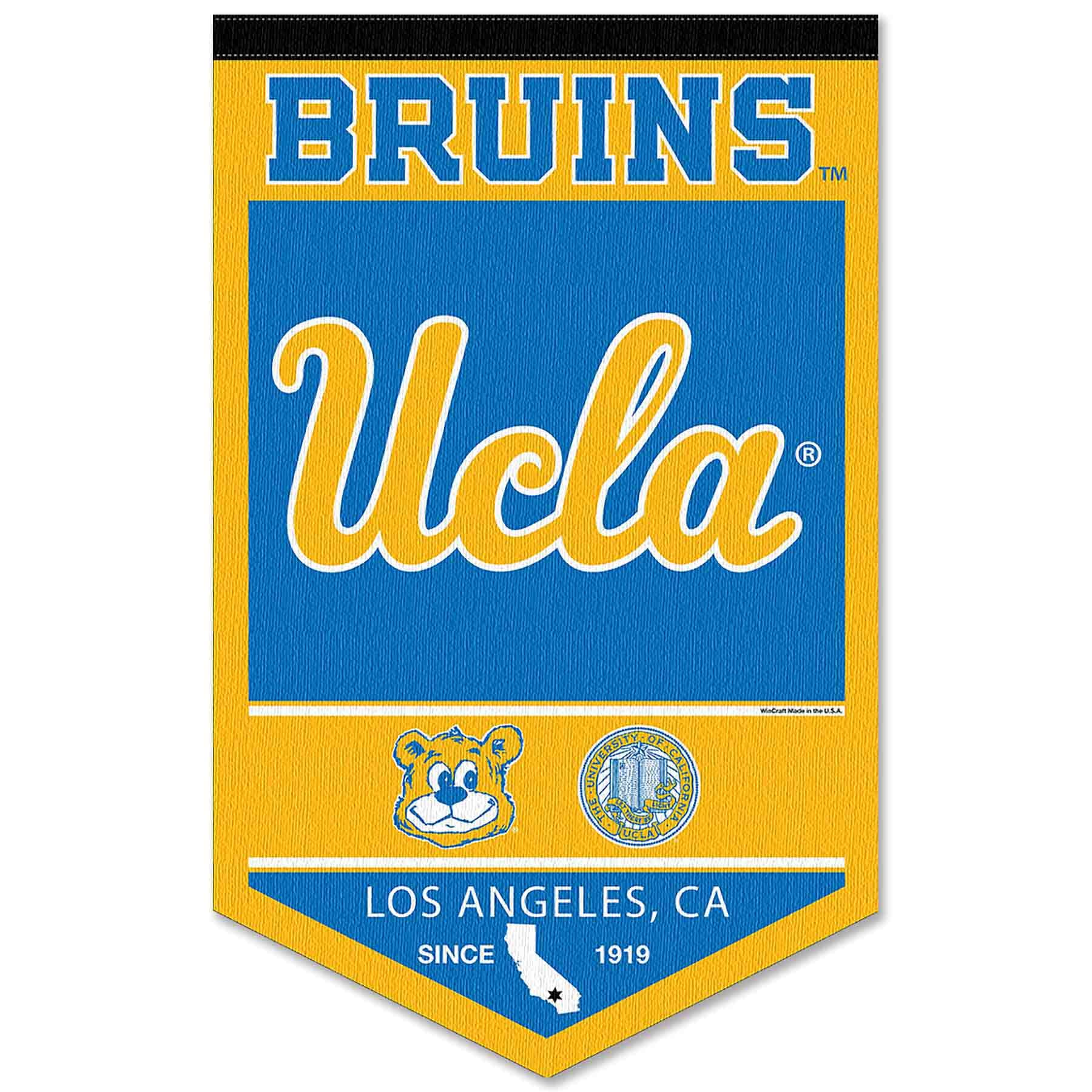 College Flags & Banners Co. Bruins Heritage History Banner Pennant - Sports Collectibles, Sports Memorabilia, Sports Fan Shop, Sports Gifts