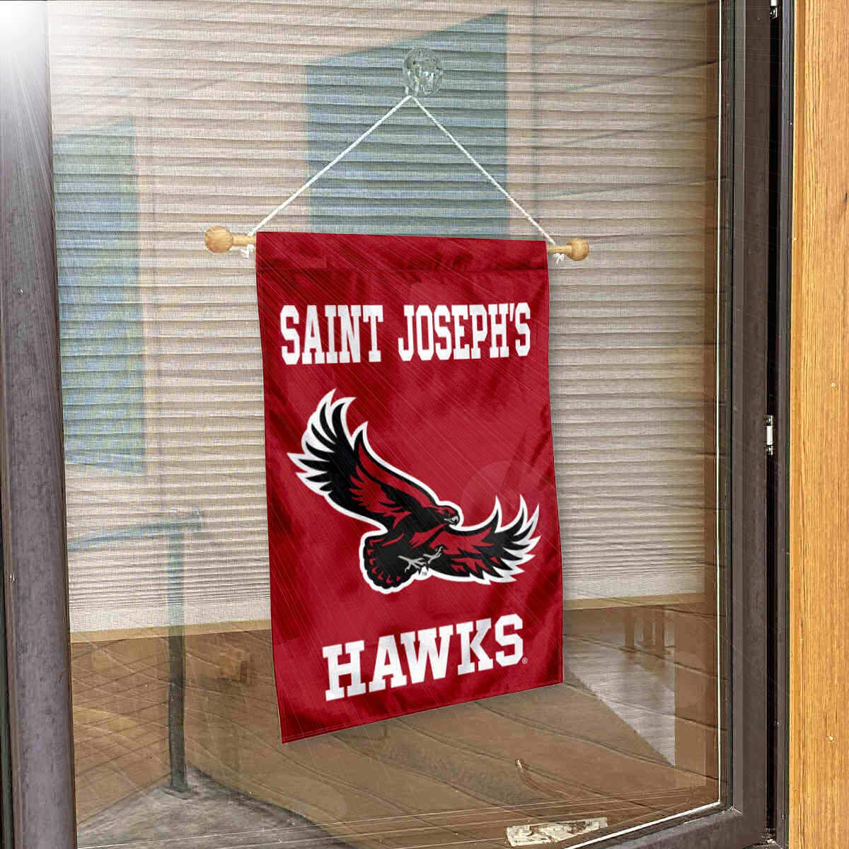 Saint Joseph's Hawks Banner for Windows Doors and Walls - Sports Collectibles, Sports Memorabilia, Sports Fan Shop, Sports Gifts