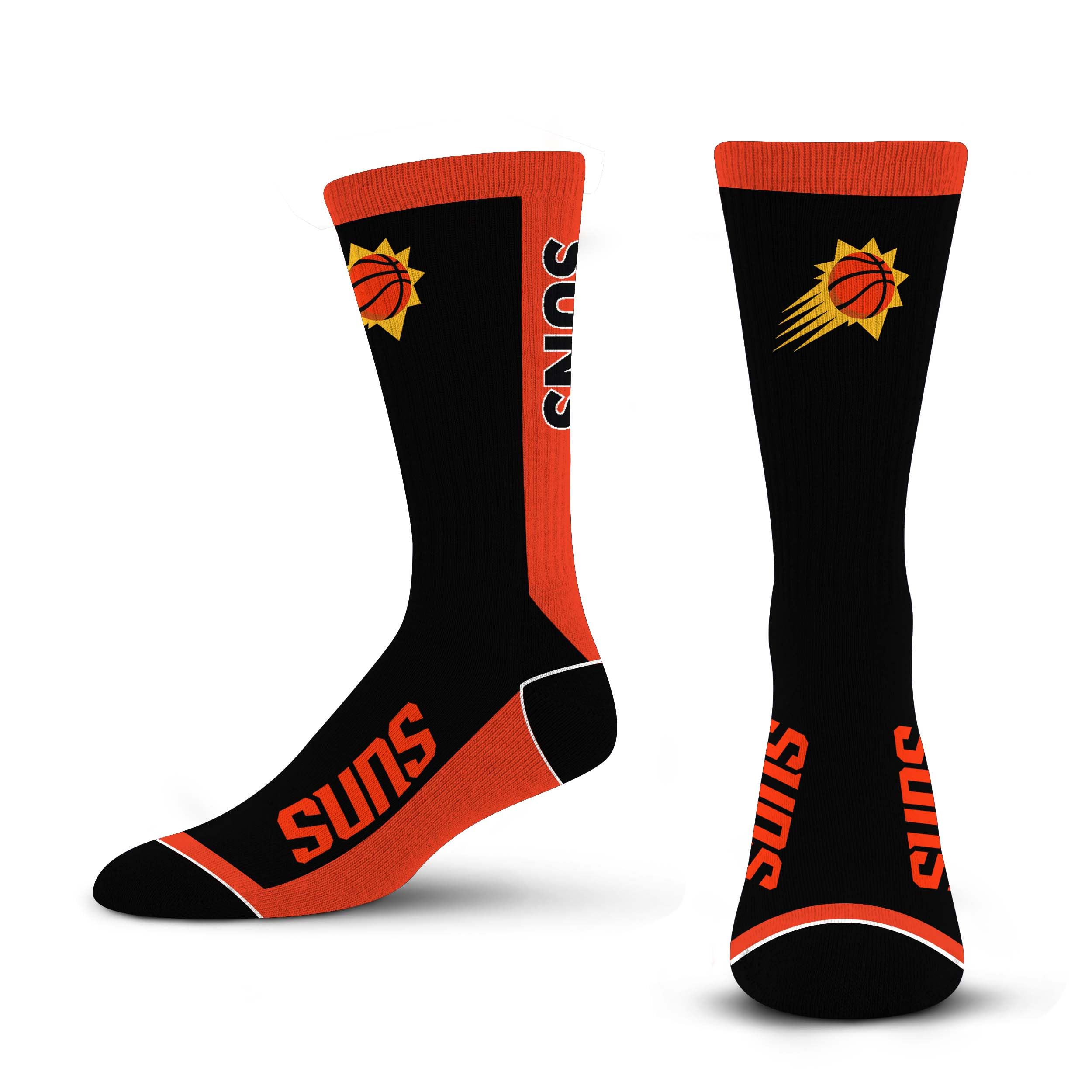 For Bare Feet NBA PHOENIX SUNS MVP Crew Sock Team Color Large - Sports Gifts, Sports Memorabilia, Sports Collectibles, Fan Shop