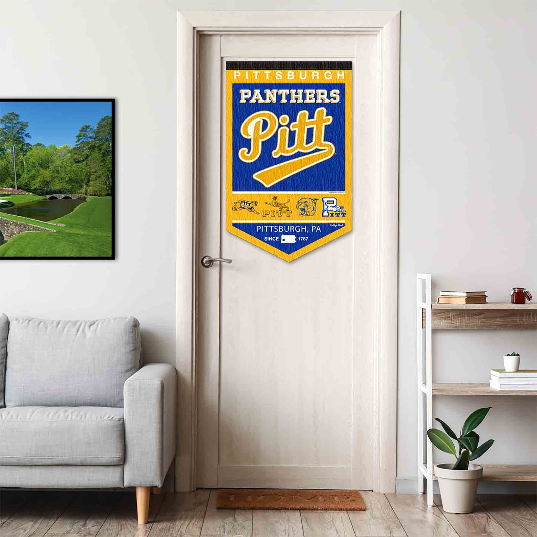College Flags & Banners Co. Pittsburgh Panthers Heritage History Banner Pennant - Sports Collectibles, Sports Memorabilia, Sports Fan Shop, Sports Gifts
