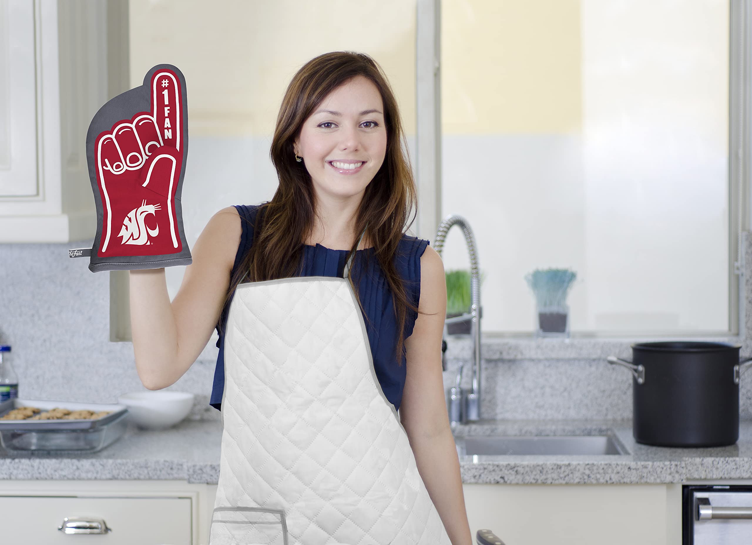 YouTheFan NCAA Washington State Cougars #1 Oven Mitt - Sports Collectibles, Sports Memorabilia, Sports Fan Shop, Sports Gifts