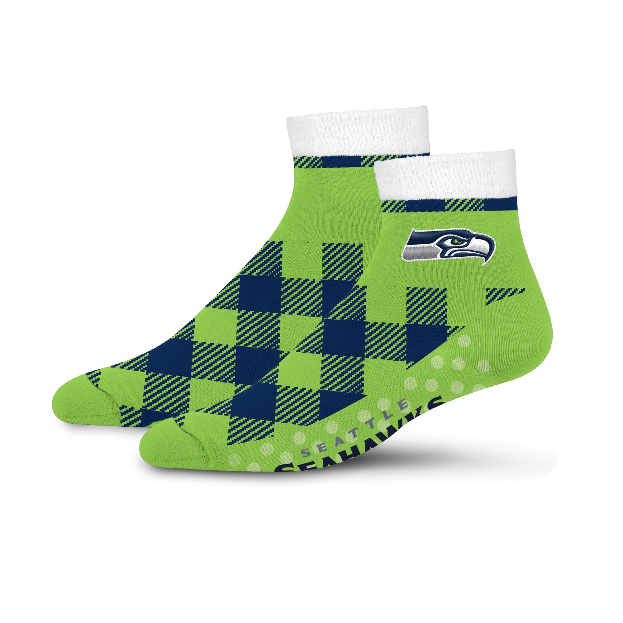 For Bare Feet NFL SEATTLE SEAHAWKS Cozy Buff Plush Cabin Sock Team Color OSFM - Sports Gifts, Sports Memorabilia, Sports Collectibles, Fan Shop