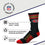 For Bare Feet NFL Youth 4 Stripe Deuce Crew Sock, San Francisco 49ers, One Size - Sports Gifts, Sports Memorabilia, Sports Collectibles, Fan Shop