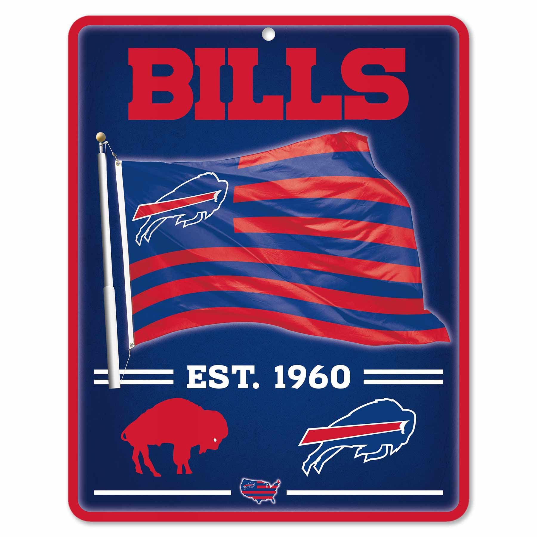 WinCraft Buffalo Bills Americana Banner Flag Sign - Sports Collectibles, Sports Memorabilia, Sports Fan Shop, Sports Gifts