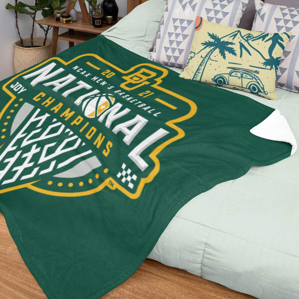 College Flags & Banners Co. Baylor BU Bears 2021 Basketball National Champions Soft Lightweight Throw Blanket - Sports Collectibles, Sports Memorabilia, Sports Fan Shop, Sports Gifts