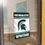 College Flags & Banners Co. Michigan State Spartans Window Wall Banner Hanging Flag with Suction Cup - Sports Collectibles, Sports Memorabilia, Sports Fan Shop, Sports Gifts