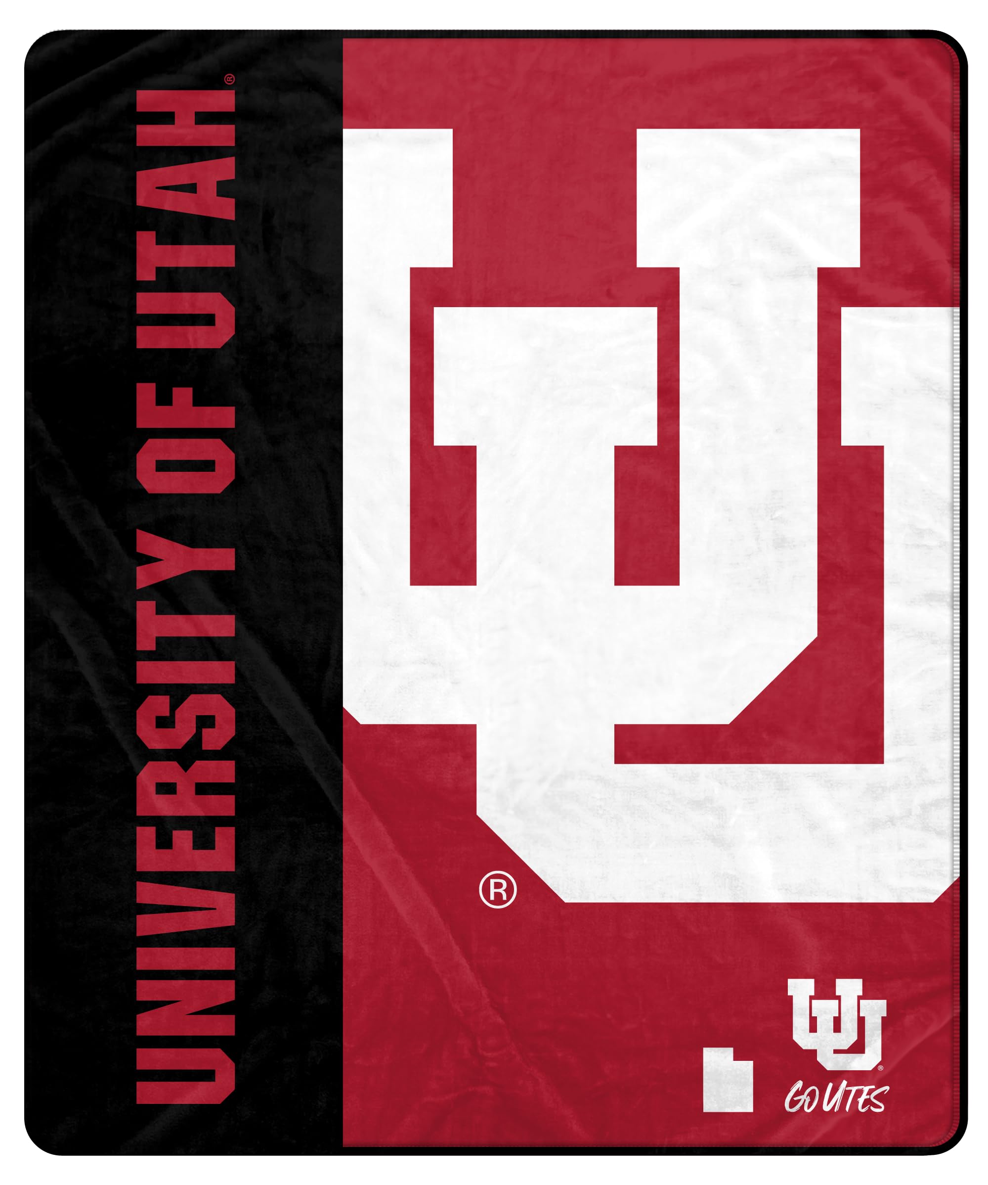 Proformance Home NCAA Utah Utes Endzone Ultra Soft Tailgate Throw - Sports Gifts, Sports Memorabilia, Sports Collectibles, Fan Shop