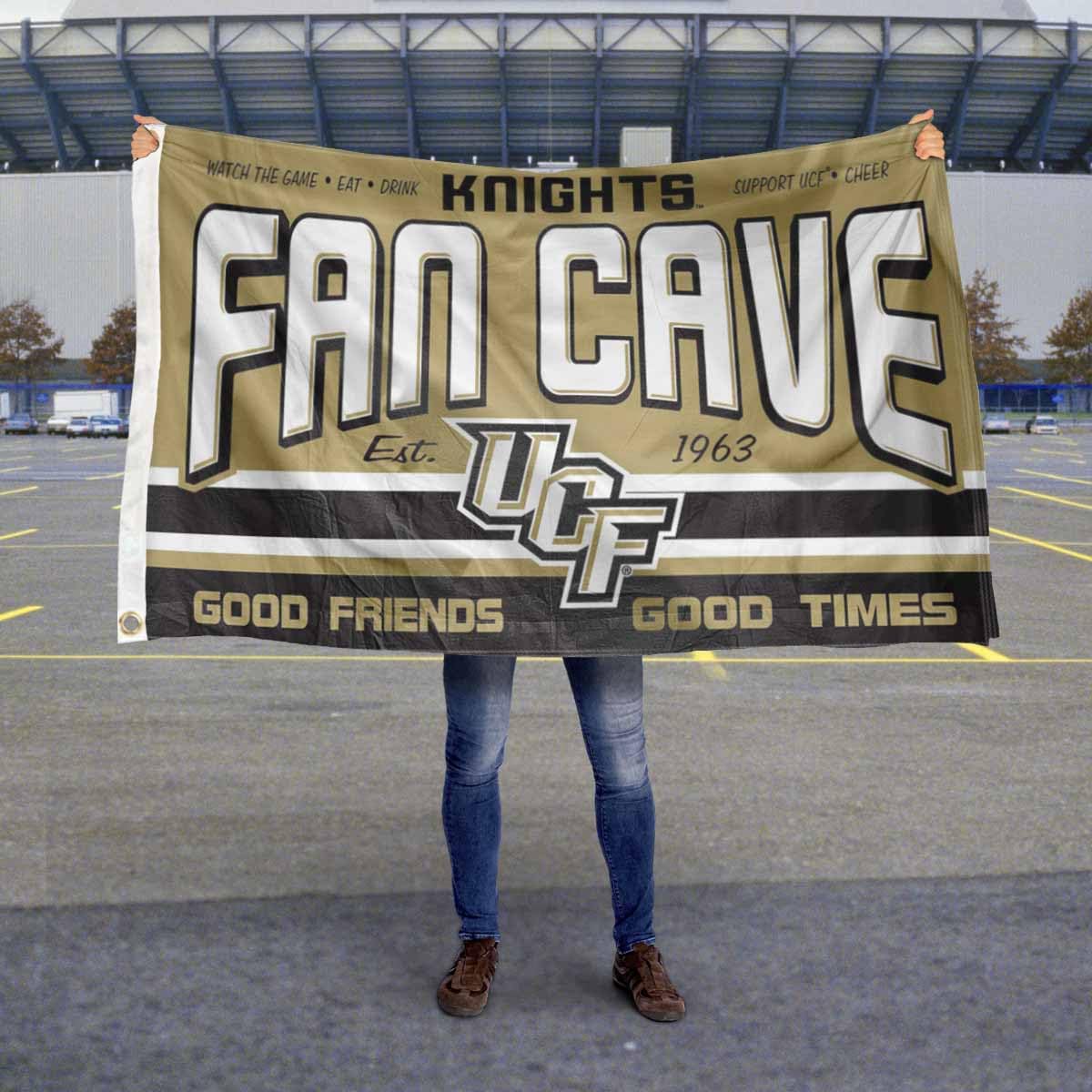 Central Florida Knights Fan Man Cave Banner Flag - Sports Collectibles, Sports Memorabilia, Sports Fan Shop, Sports Gifts