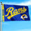 WinCraft Los Angeles Rams Script Logo Premium Flag - Sports Collectibles, Sports Memorabilia, Sports Fan Shop, Sports Gifts