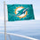 WinCraft Miami Dolphins Boat and Golf Cart Flag - Sports Collectibles, Sports Memorabilia, Sports Fan Shop, Sports Gifts