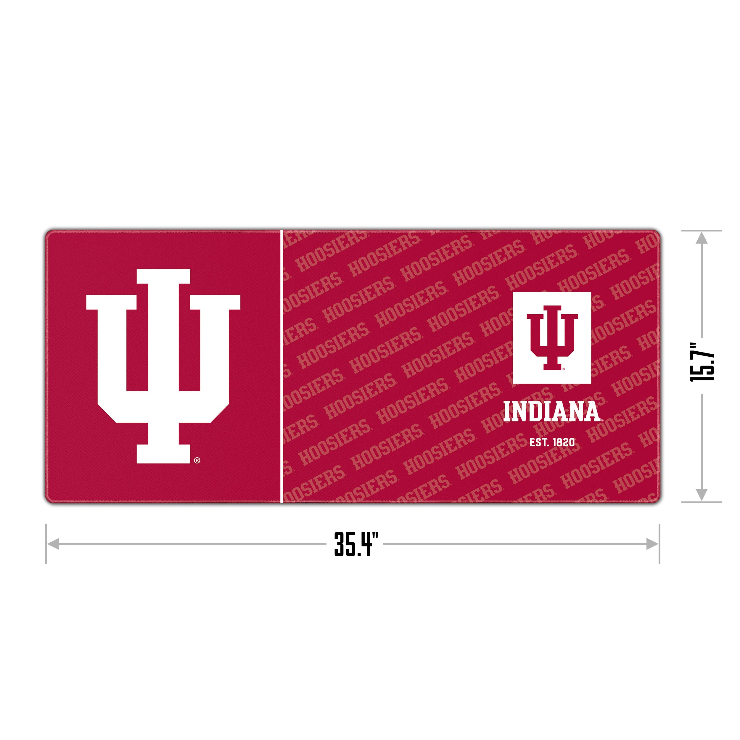 YouTheFan NCAA Indiana Hoosiers Logo Series Desk Pad - Sports Collectibles, Sports Memorabilia, Sports Fan Shop, Sports Gifts