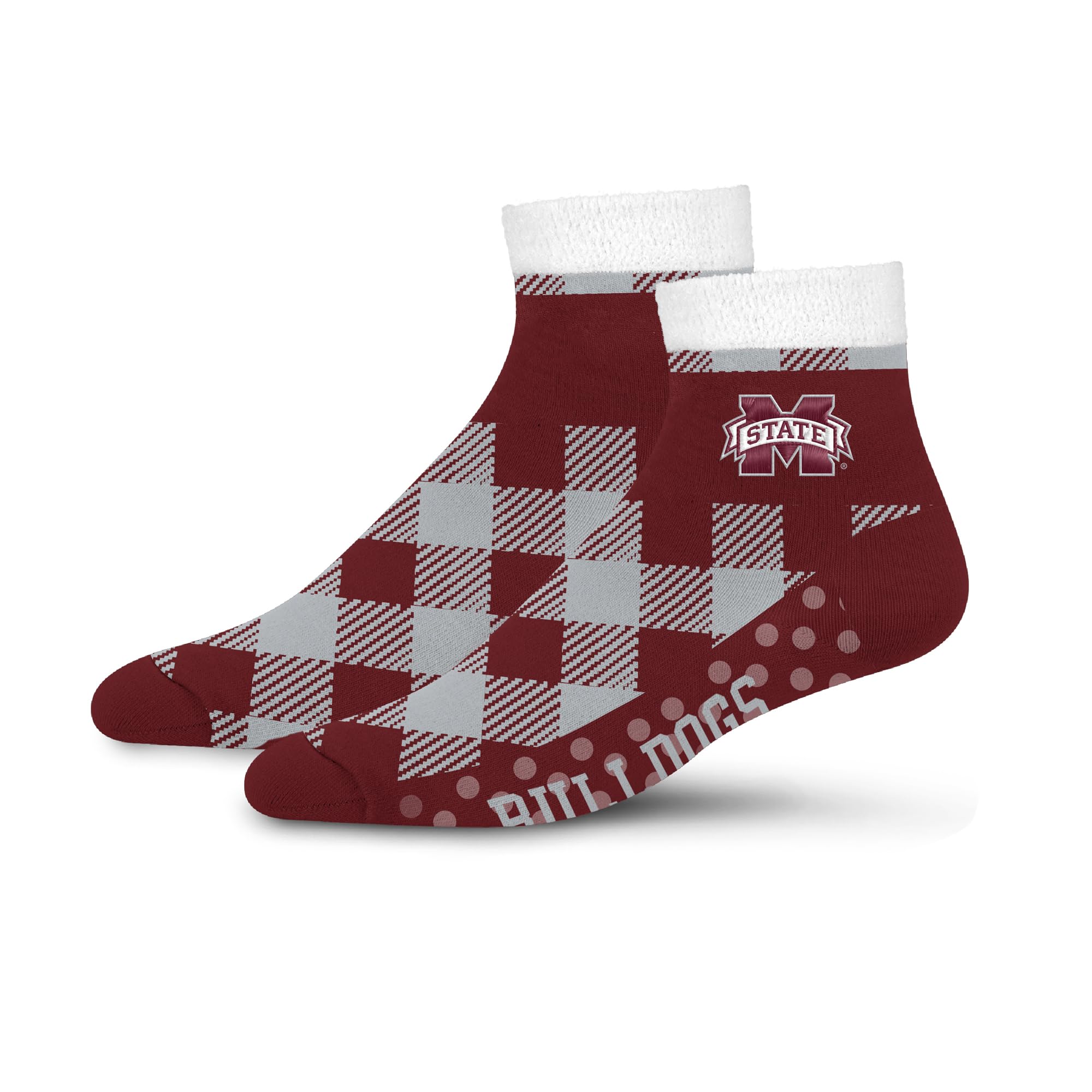 For Bare Feet NCAA MISSISSIPPI STATE BULLDOGS Cozy Buff Plush Cabin Sock Team Color OSFM - Sports Gifts, Sports Memorabilia, Sports Collectibles, Fan Shop