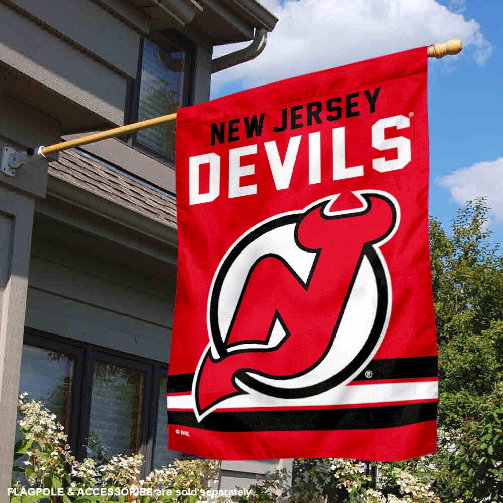 WinCraft New Jersey Devils Double Sided Banner House Flag - Sports Collectibles, Sports Memorabilia, Sports Fan Shop, Sports Gifts