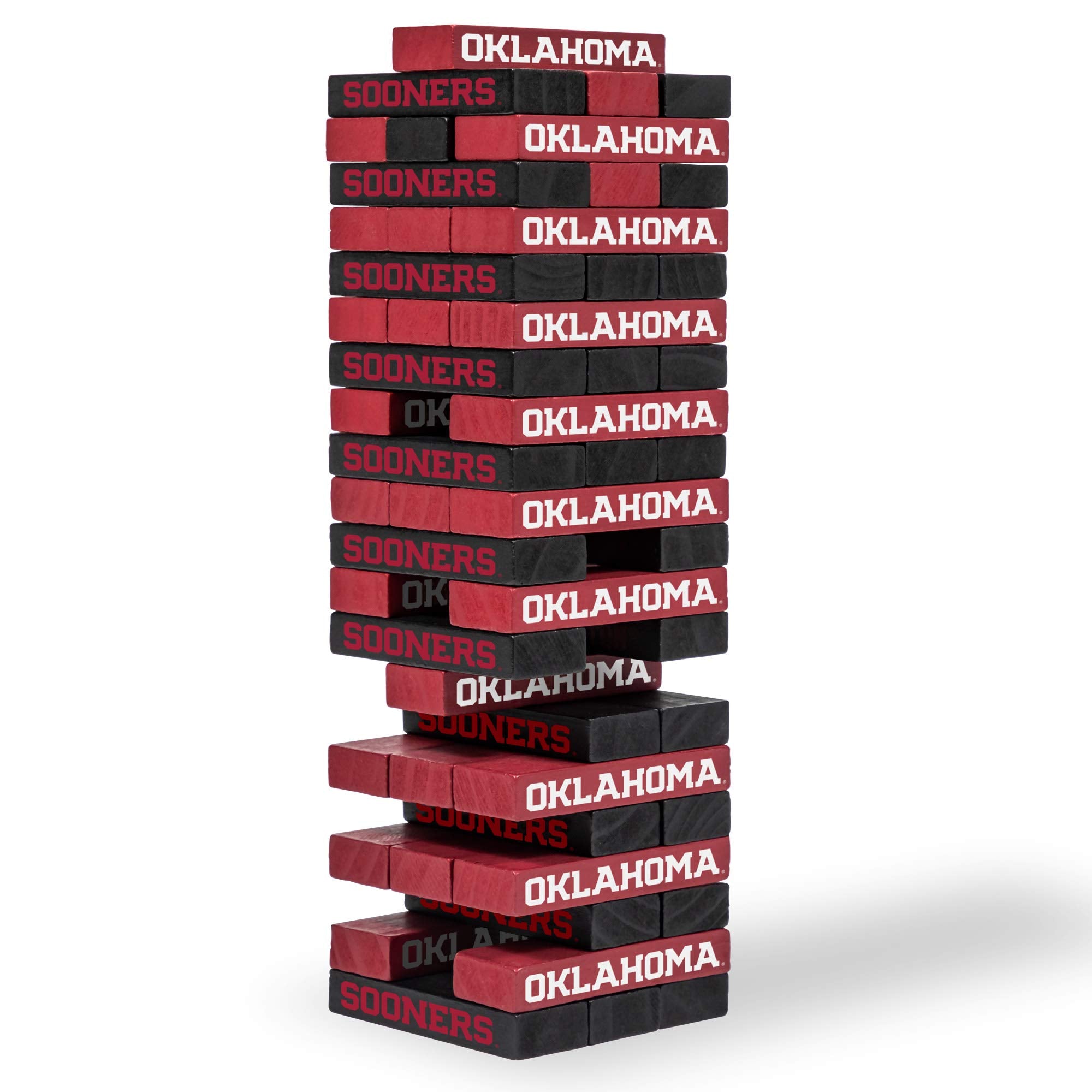 Wild Sports NCAA Oklahoma Sooners Table Top Stackers 3" x 1" x .5", Team Color - Sports Collectibles, Sports Memorabilia, Sports Fan Shop, Sports Gifts