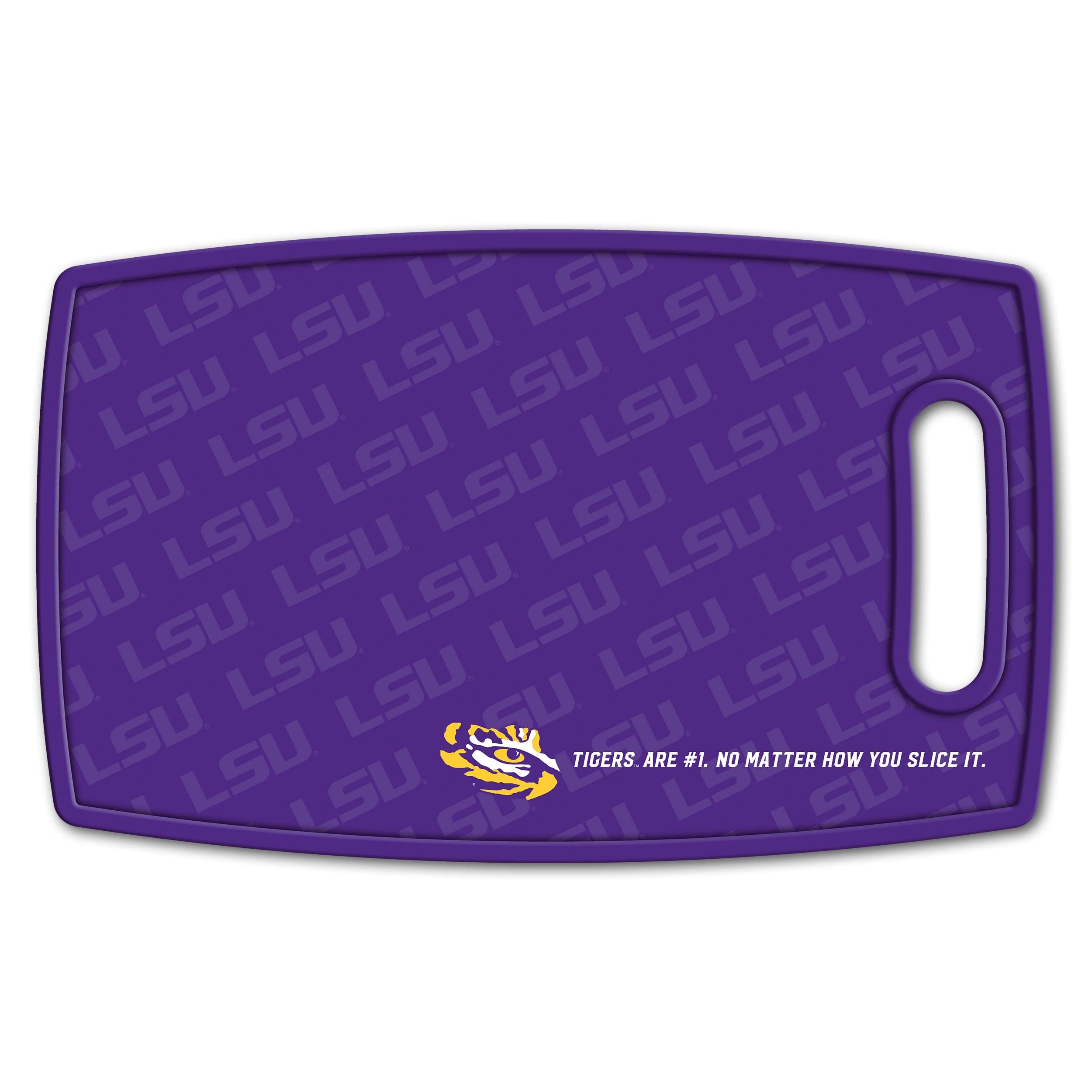 YouTheFan NCAA LSU Tigers Logo Series Cutting Board, Team Colors - Sports Collectibles, Sports Memorabilia, Sports Fan Shop, Sports Gifts