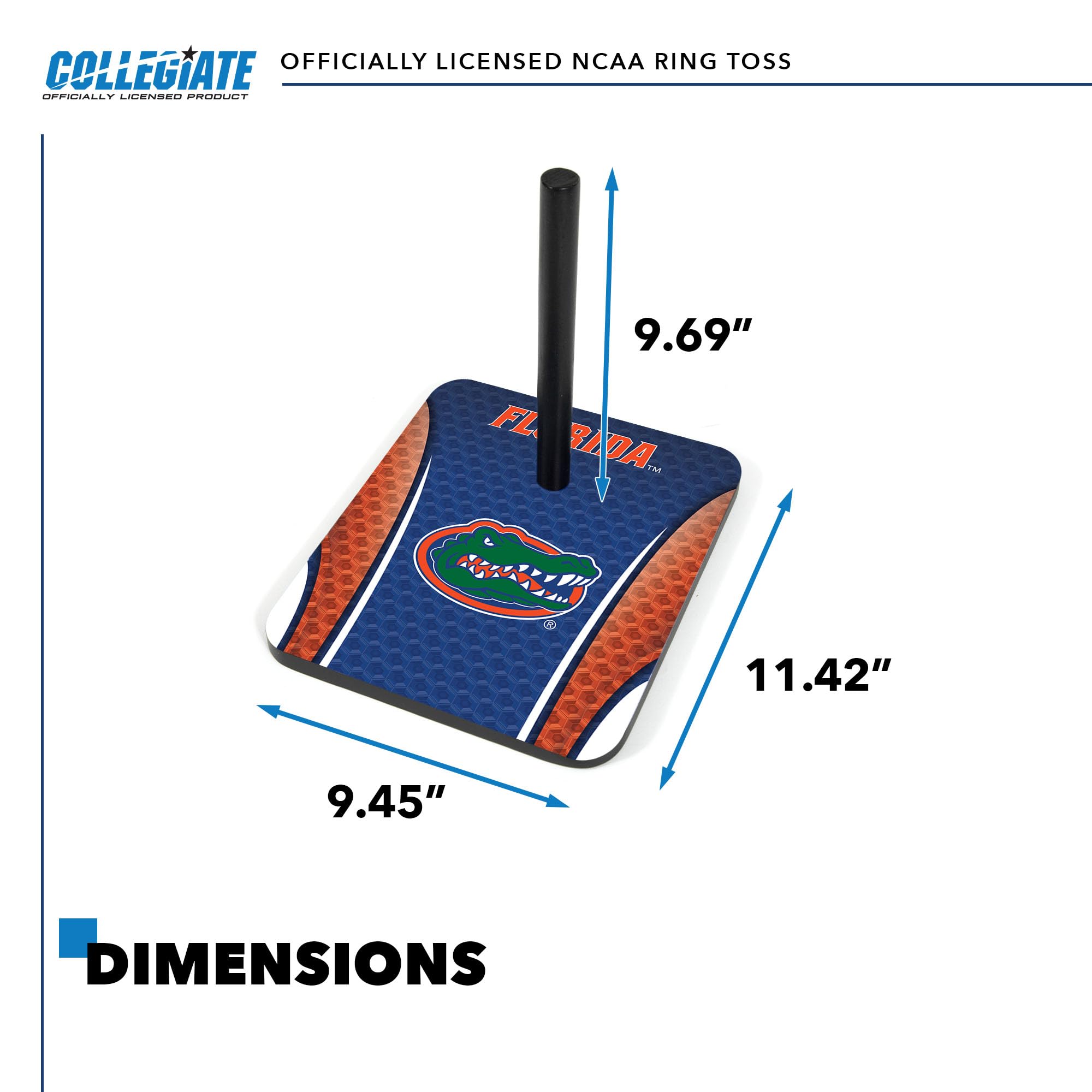 Wild Sports College Quoits Set with Direct Print HD Team Graphics – Tailgate Ring Toss Game – Great Gift for Any NCAA Fan! Ring Toss Family Outdoor Games for The Beach, BBQ, or Tailgate Party - Sports Collectibles, Sports Memorabilia, Sports Fan Shop, Sports Gifts