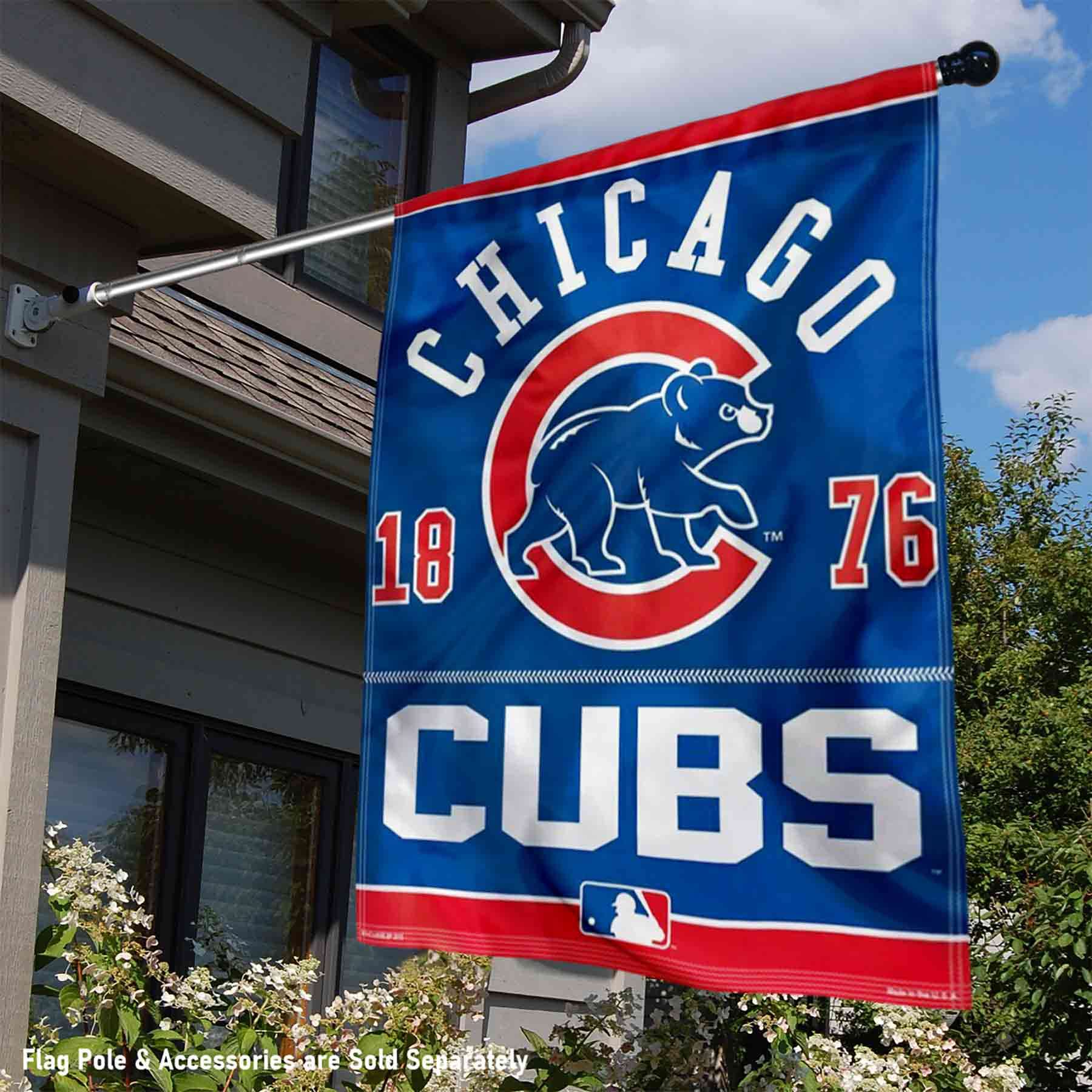 WinCraft Chicago Baseball Polyester House Banner Flag - Sports Collectibles, Sports Memorabilia, Sports Fan Shop, Sports Gifts