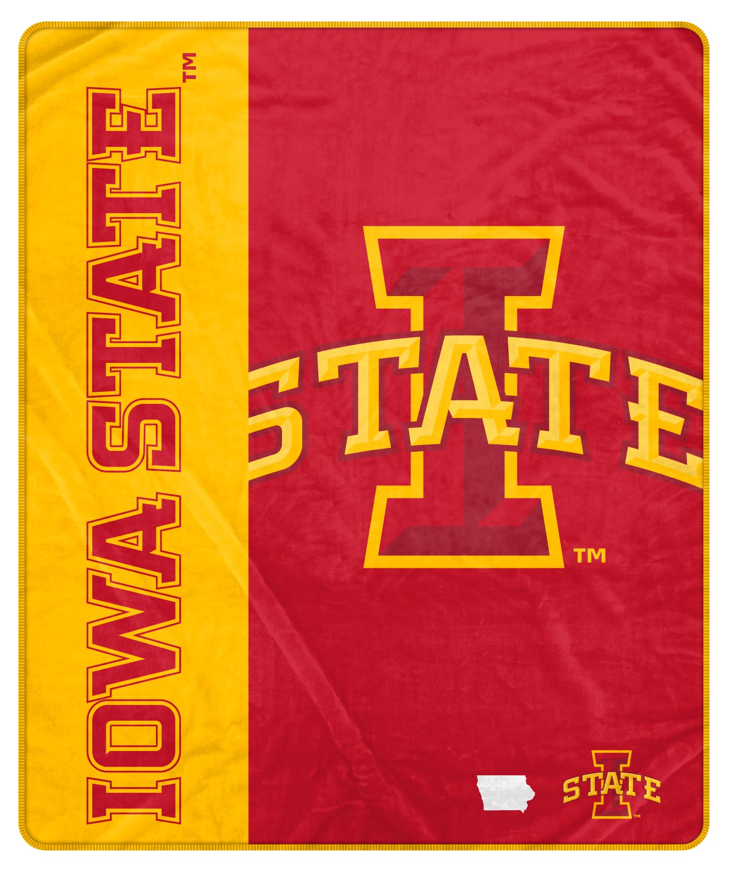 Proformance Home NCAA Iowa State Cyclones Endzone Ultra Soft Tailgate Throw - Sports Gifts, Sports Memorabilia, Sports Collectibles, Fan Shop
