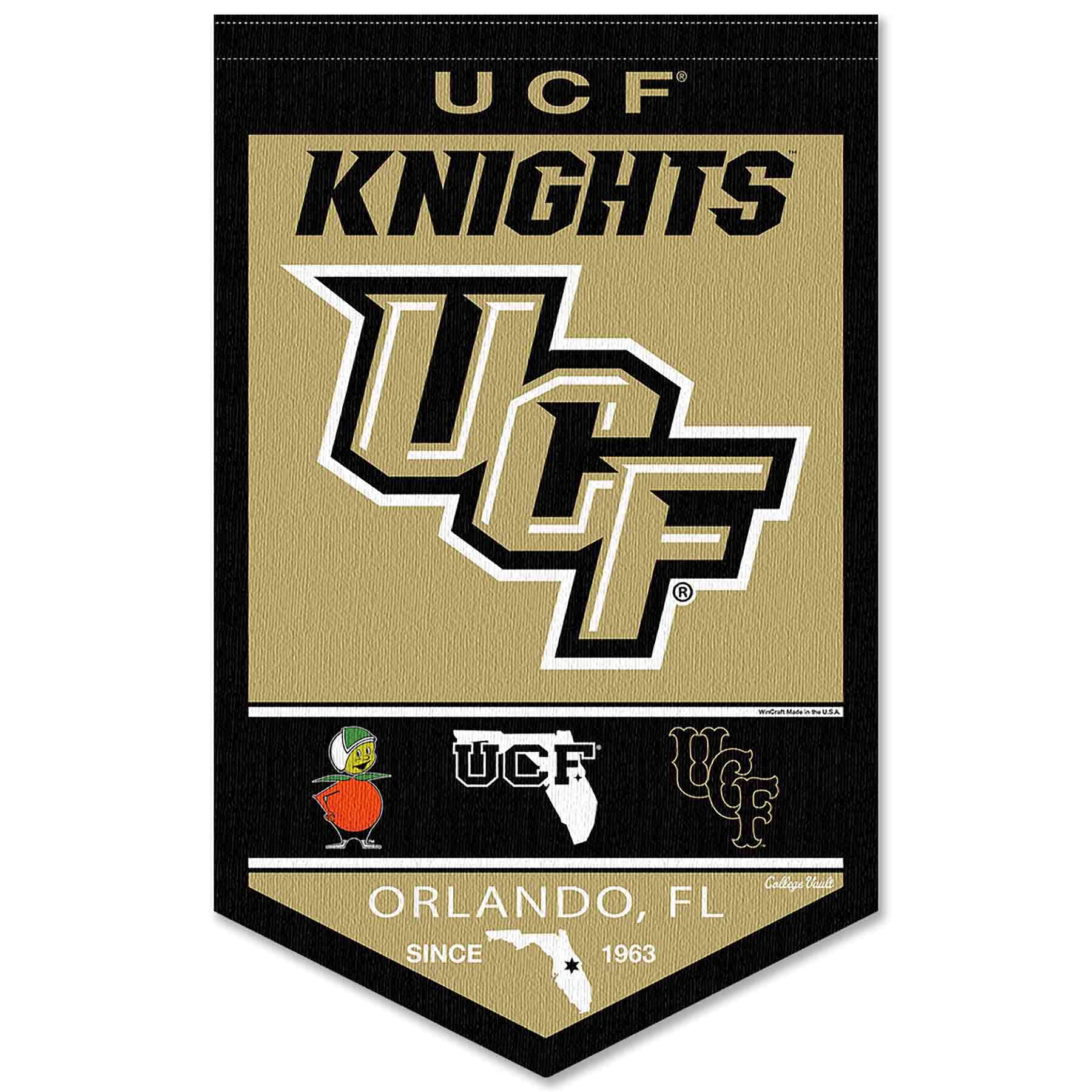 College Flags & Banners Co. Central Florida Knights Heritage History Banner Pennant - Sports Collectibles, Sports Memorabilia, Sports Fan Shop, Sports Gifts
