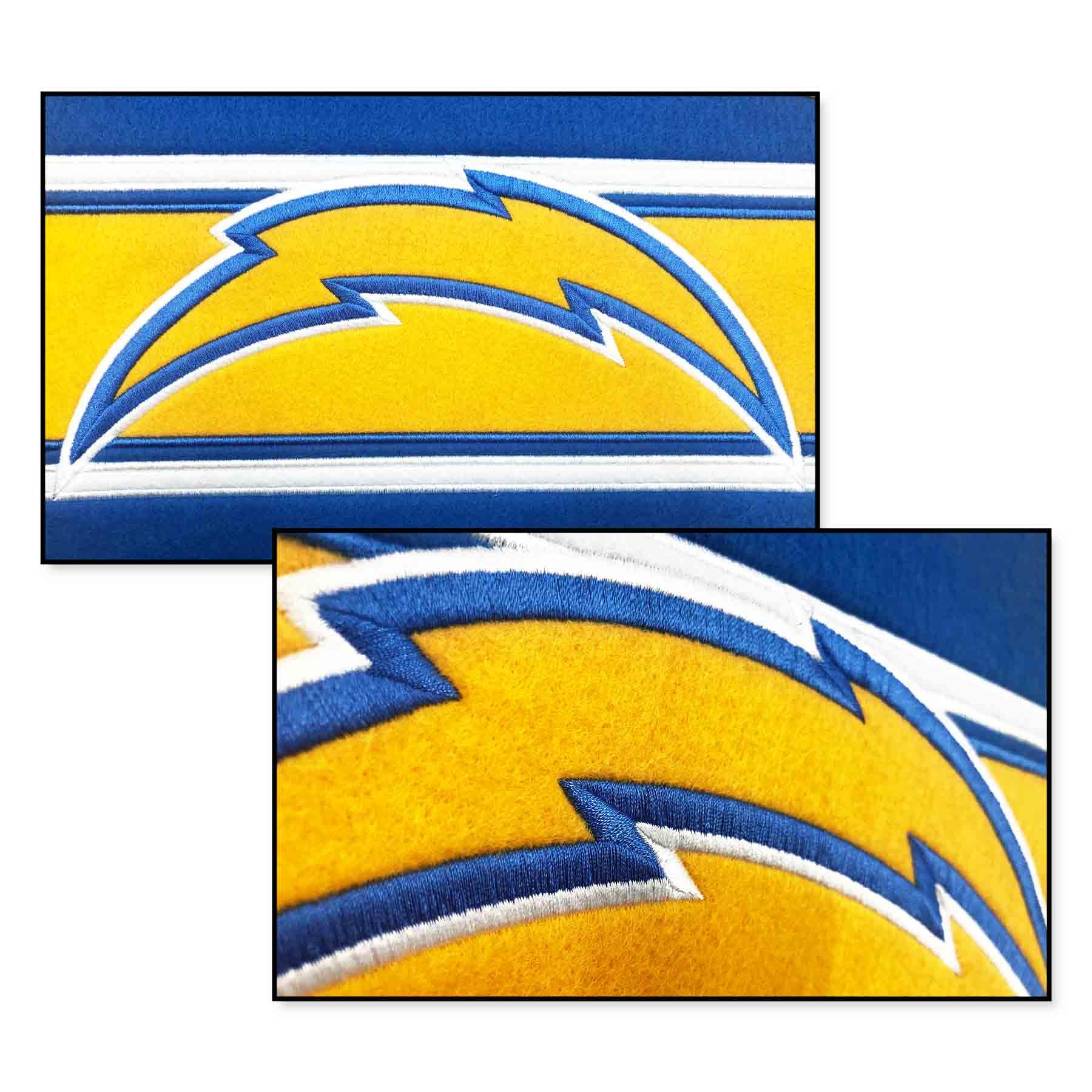 WinCraft Los Angeles Chargers Embroidered and Sewn Pennant - Sports Collectibles, Sports Memorabilia, Sports Fan Shop, Sports Gifts