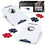 Wild Sports NFL New England Patriots Pro Football All-Weather Cornhole Set - Travel Bean Bag Toss Set Includes 8 Bean Bags - Sports Collectibles, Sports Memorabilia, Sports Fan Shop, Sports Gifts