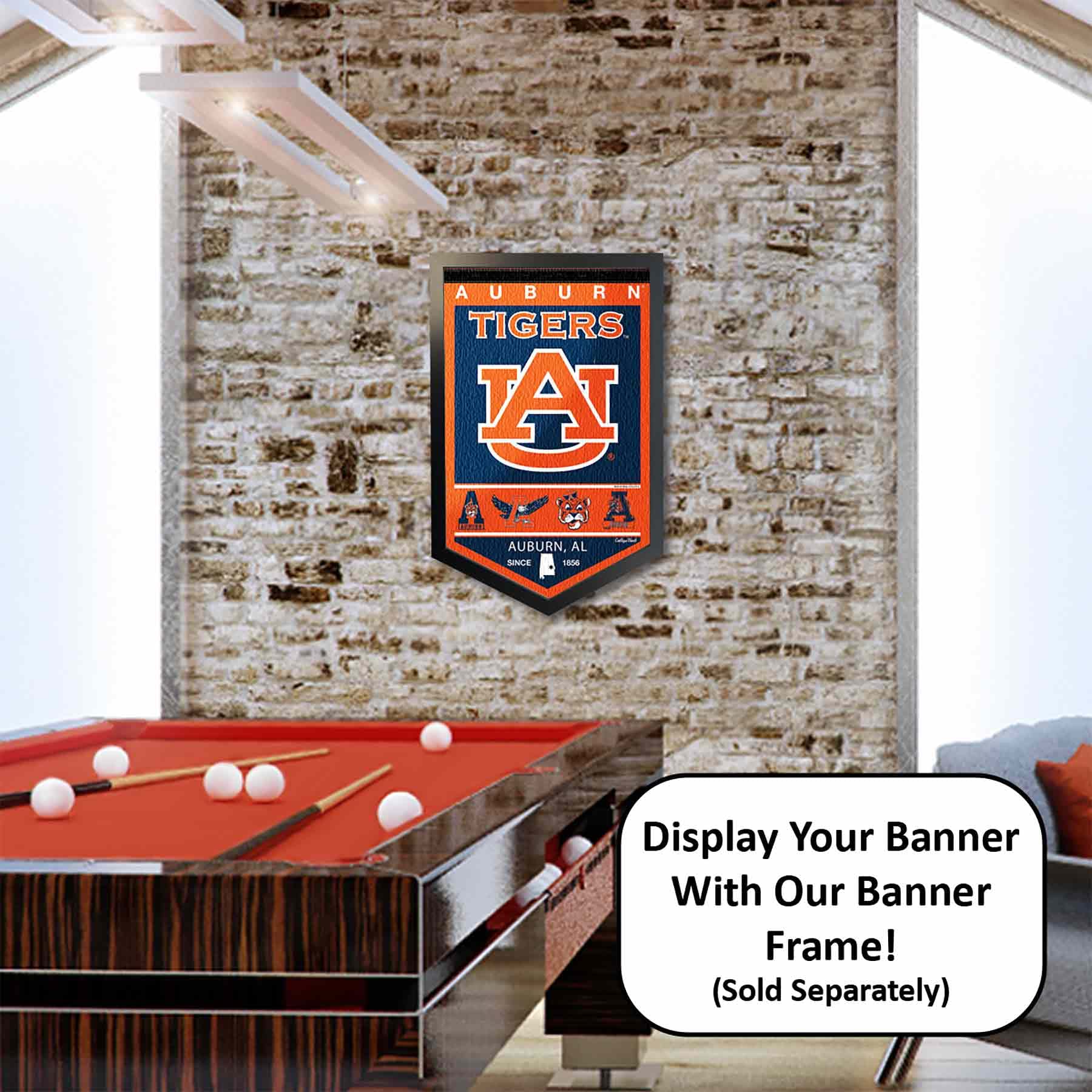 College Flags & Banners Co. Auburn Heritage History Banner Pennant - Sports Collectibles, Sports Memorabilia, Sports Fan Shop, Sports Gifts