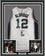Framed Autographed/Signed LaMarcus Aldridge 35x39 San Antonio White Basketball Jersey JSA COA
