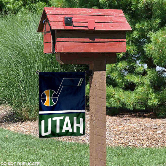 WinCraft Utah Jazz Double Sided Garden Flag - Sports Collectibles, Sports Memorabilia, Sports Fan Shop, Sports Gifts