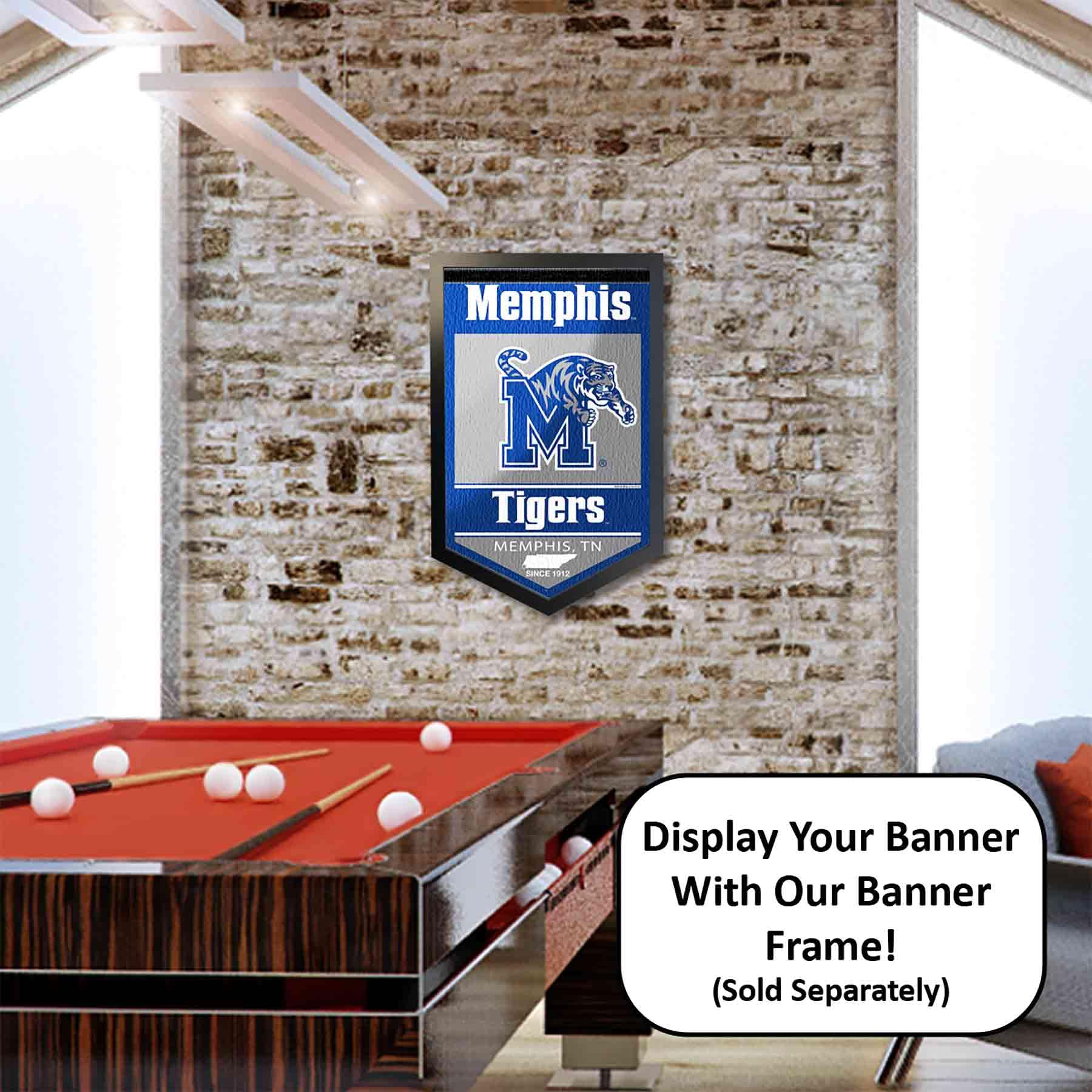 College Flags & Banners Co. Memphis Tigers Heritage History Banner Pennant - Sports Collectibles, Sports Memorabilia, Sports Fan Shop, Sports Gifts