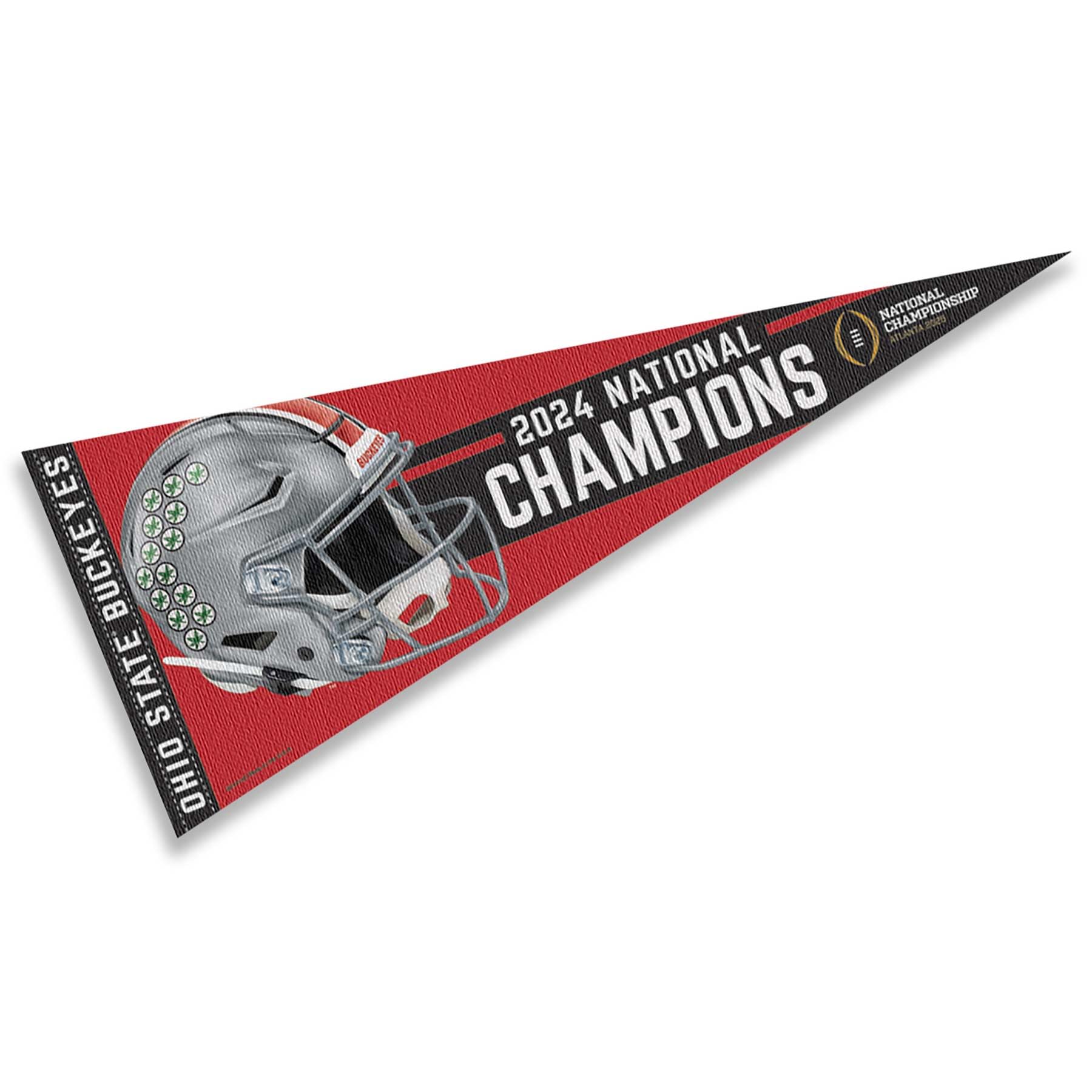 Ohio State Buckeyes Pennant 2024 National Champions Banner - Sports Collectibles, Sports Memorabilia, Sports Fan Shop, Sports Gifts