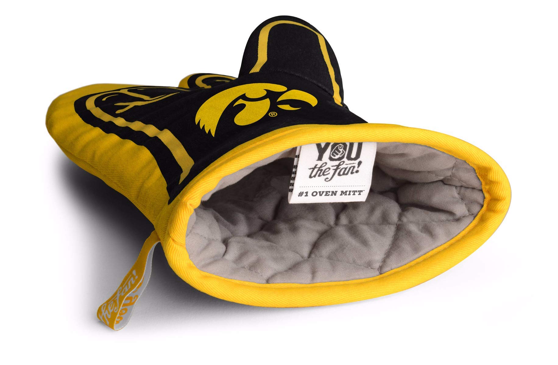 YouTheFan NCAA Iowa Hawkeyes #1 Oven Mitt 13.25" x 6.5" - Sports Collectibles, Sports Memorabilia, Sports Fan Shop, Sports Gifts