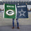 WinCraft Packers and Cowboys House Divided Flag Rivalry Banner - Sports Collectibles, Sports Memorabilia, Sports Fan Shop, Sports Gifts