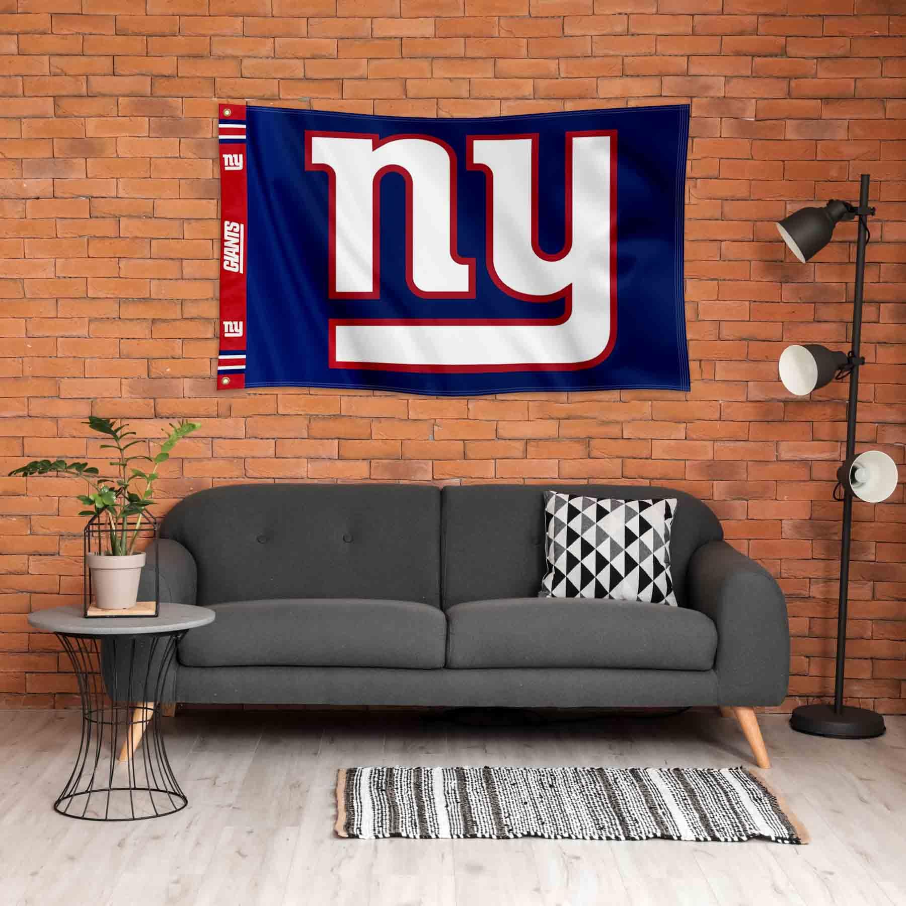 WinCraft New York Giants Printed Header 3x5 Foot Banner Flag - Sports Collectibles, Sports Memorabilia, Sports Fan Shop, Sports Gifts