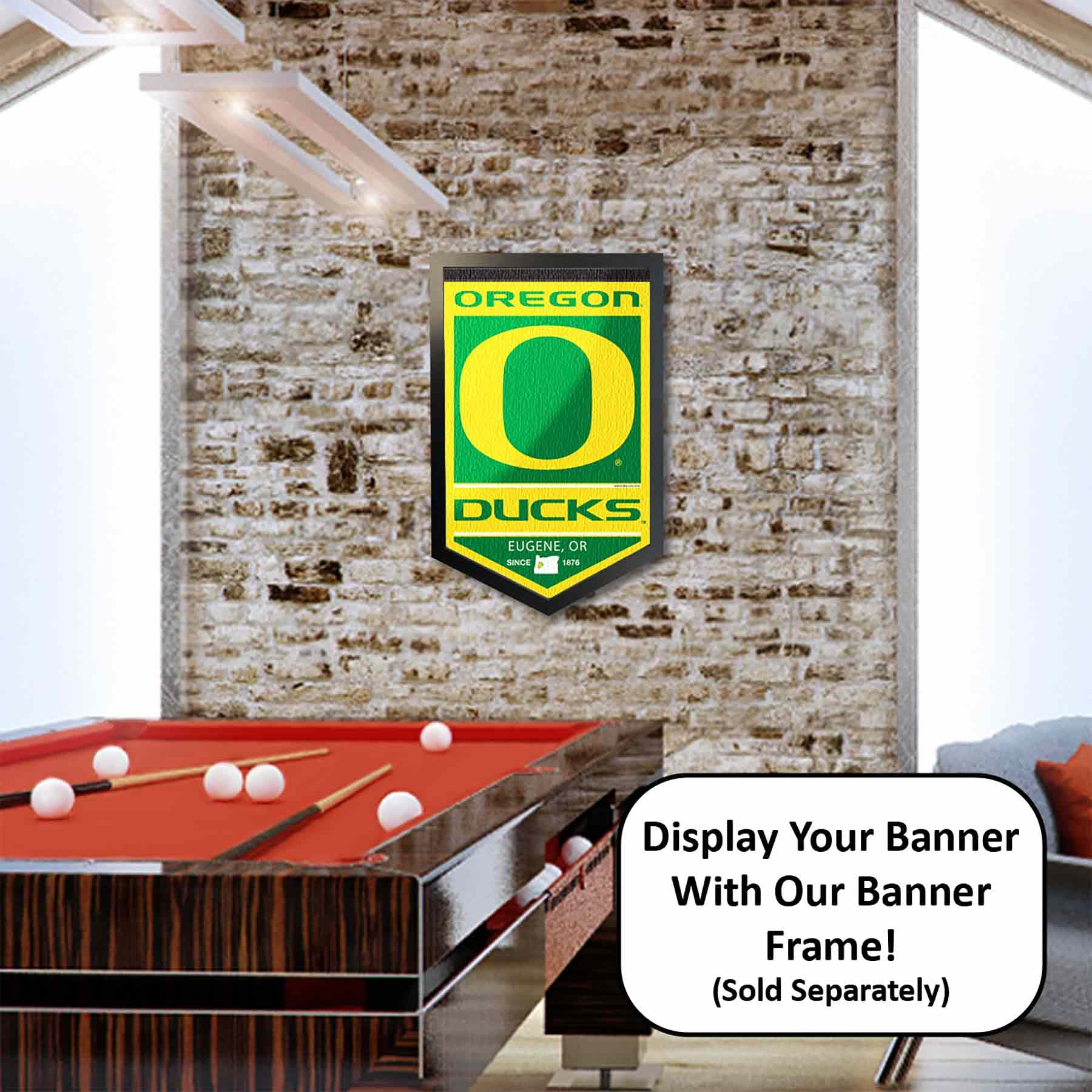 College Flags & Banners Co. Oregon Heritage History Banner Pennant - Sports Collectibles, Sports Memorabilia, Sports Fan Shop, Sports Gifts