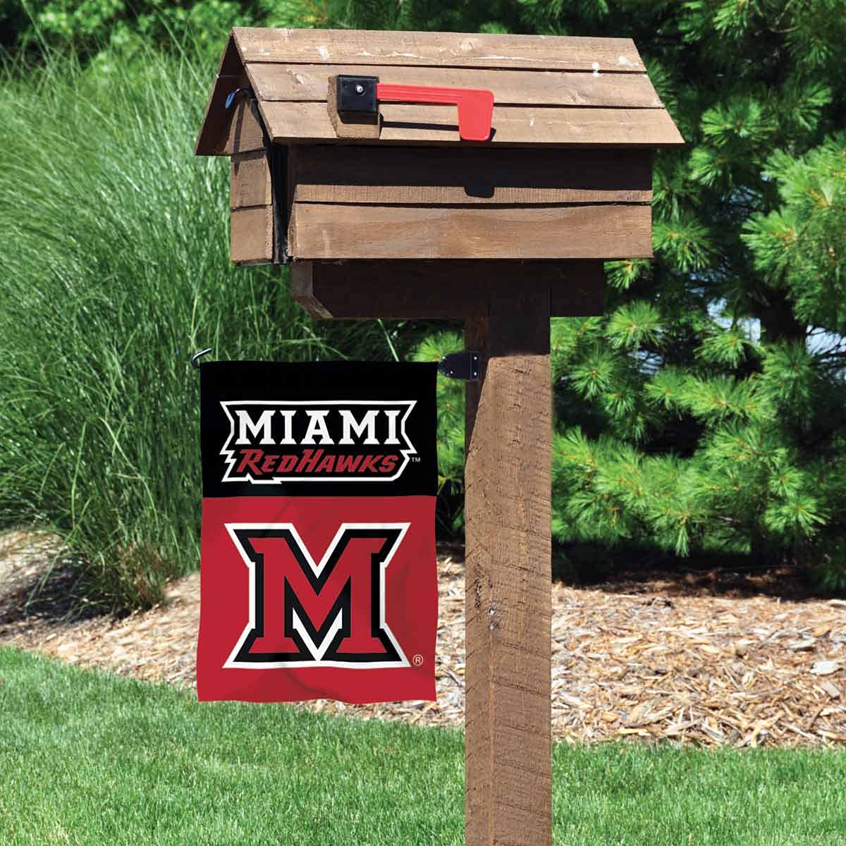 College Flags & Banners Co. Miami Redhawks Garden Banner Flag - Sports Collectibles, Sports Memorabilia, Sports Fan Shop, Sports Gifts