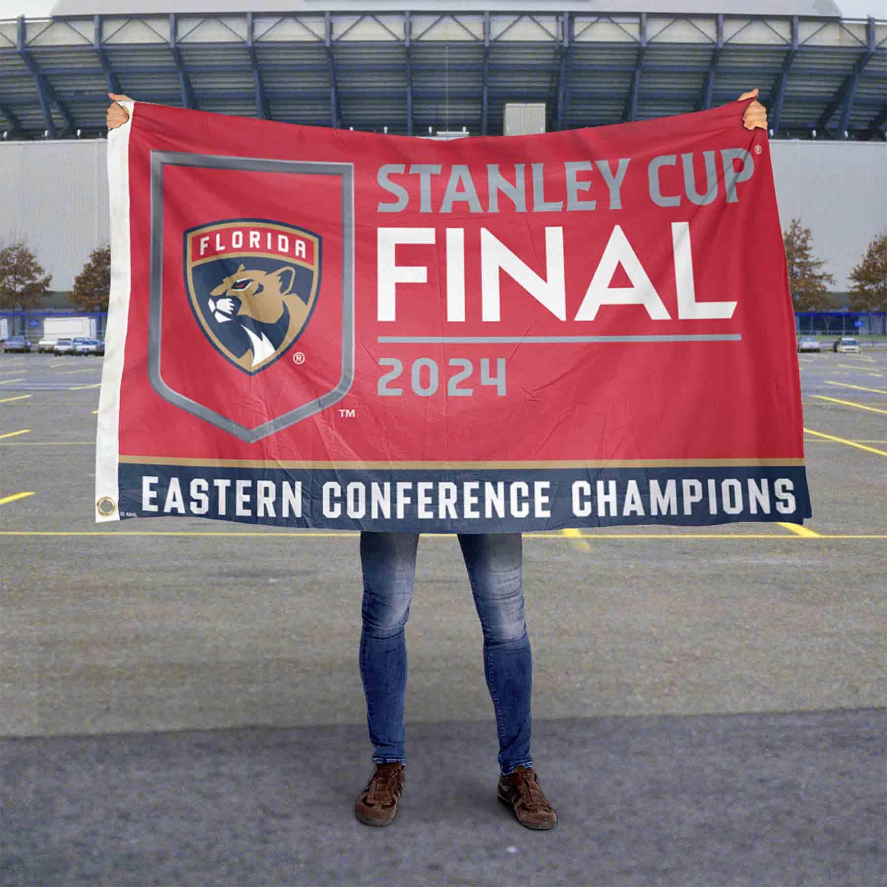 WinCraft Florida Panthers 2024 Stanley Cup Final Banner Flag - Sports Collectibles, Sports Memorabilia, Sports Fan Shop, Sports Gifts