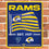 WinCraft Los Angeles Rams Americana Banner Flag Sign - Sports Collectibles, Sports Memorabilia, Sports Fan Shop, Sports Gifts