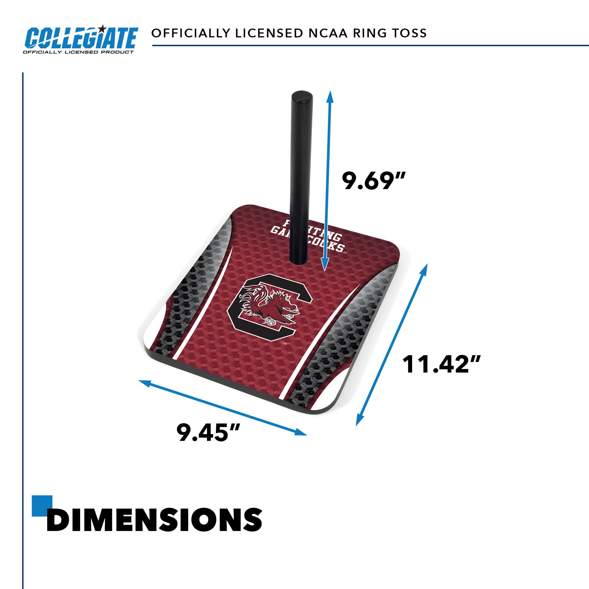 Wild Sports College Quoits Set with Direct Print HD Team Graphics – Tailgate Ring Toss Game – Great Gift for Any NCAA Fan! Ring Toss Family Outdoor Games for The Beach, BBQ, or Tailgate Party - Sports Collectibles, Sports Memorabilia, Sports Fan Shop, Sports Gifts