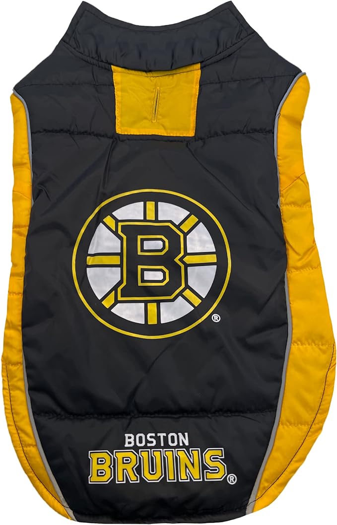 BOSTON BRUINS PUFFER VEST Pets First - Sports Collectibles, Sports Memorabilia, Sports Fan Shop, Sports Gifts