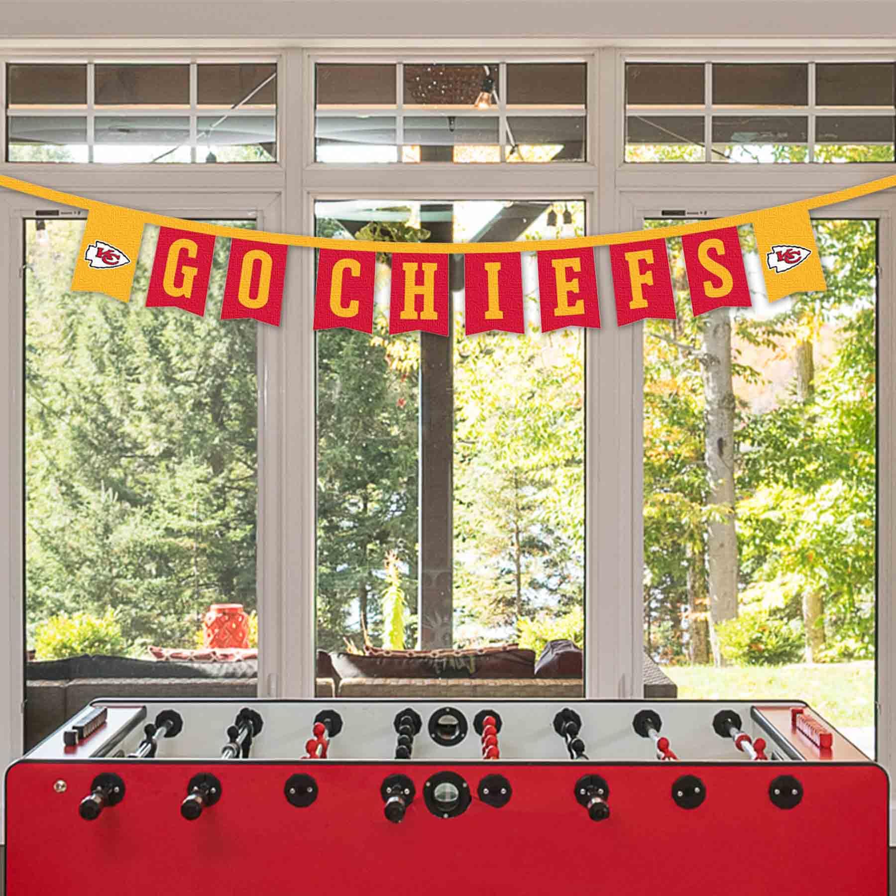 WinCraft Kansas City Chiefs Banner String Pennant Flags - Sports Collectibles, Sports Memorabilia, Sports Fan Shop, Sports Gifts